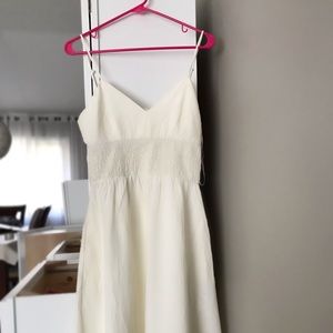 ZARA LINEN WHITE DRESS